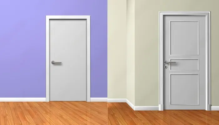 Differenza tra diversi tipi di porte in base a colore delle pareti