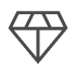 material symbols light diamond outline