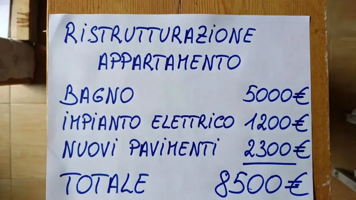 Preventivo a corpo: poche righe senza quantità e prezzi unitari