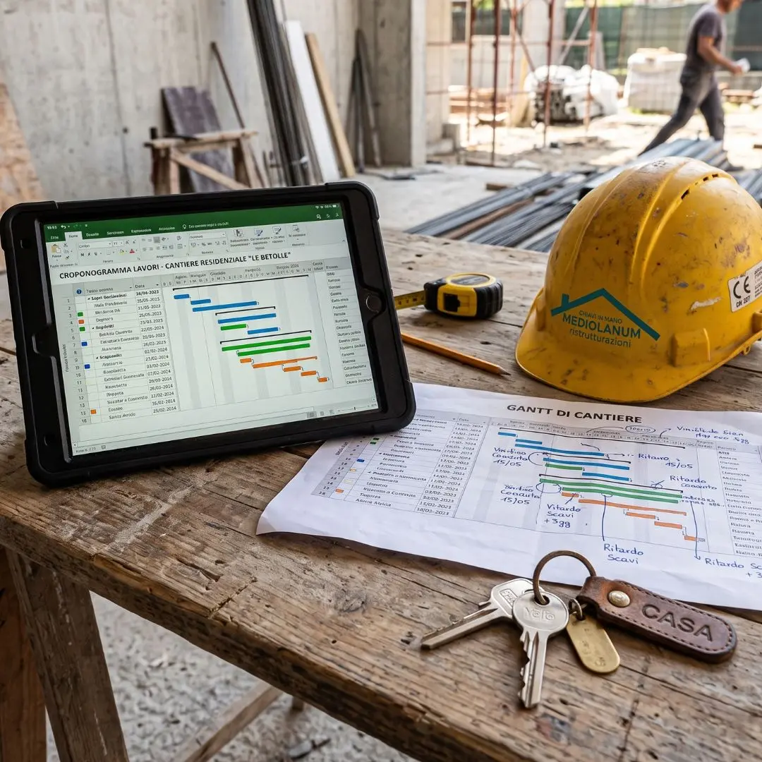 Home 2 Pianificazione del cronoprogramma lavori per la ristrutturazione di un appartamento a Milano