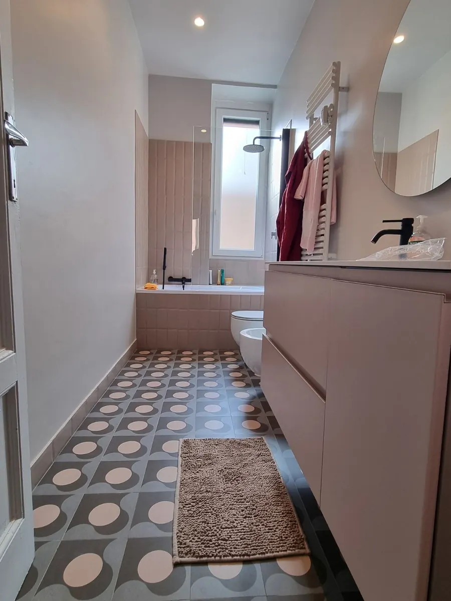 Bagno del bilocale di 50 mq a Città Studi, Milano, dopo il rinnovo